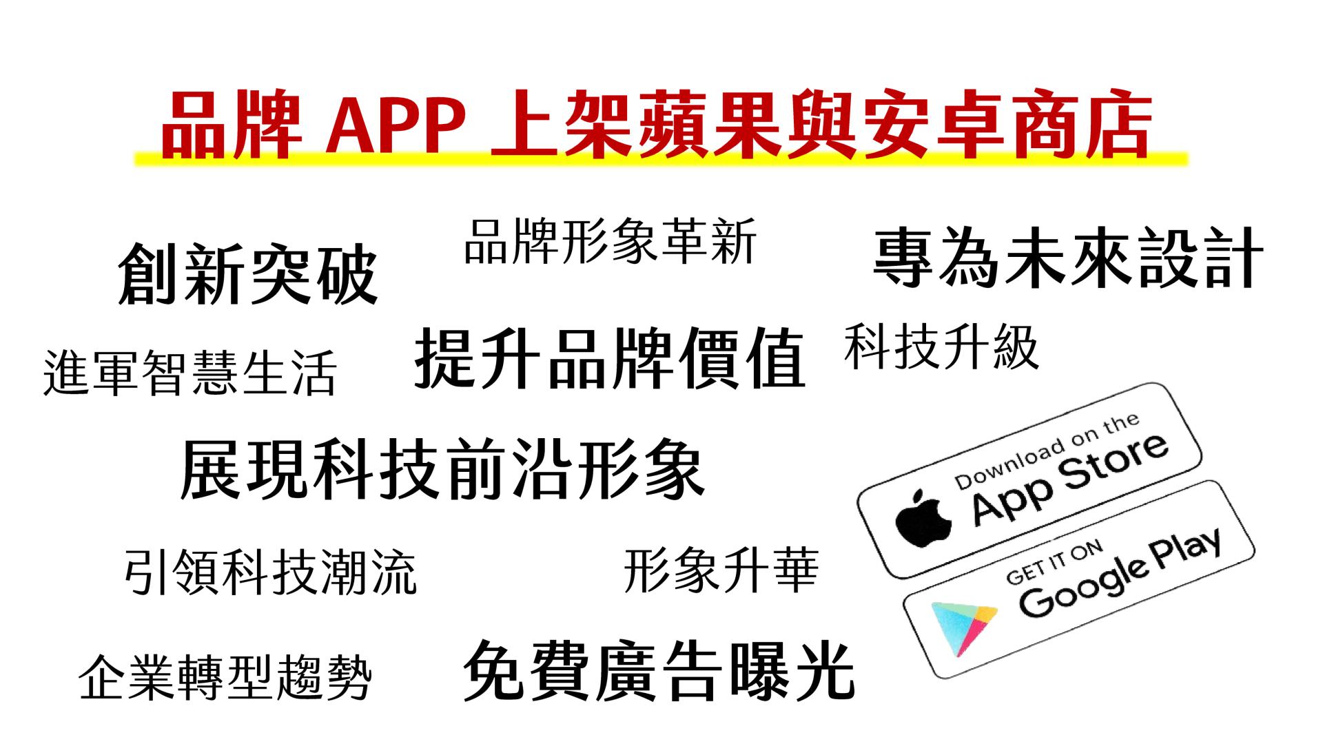 品牌APP上架蘋果與安卓商店